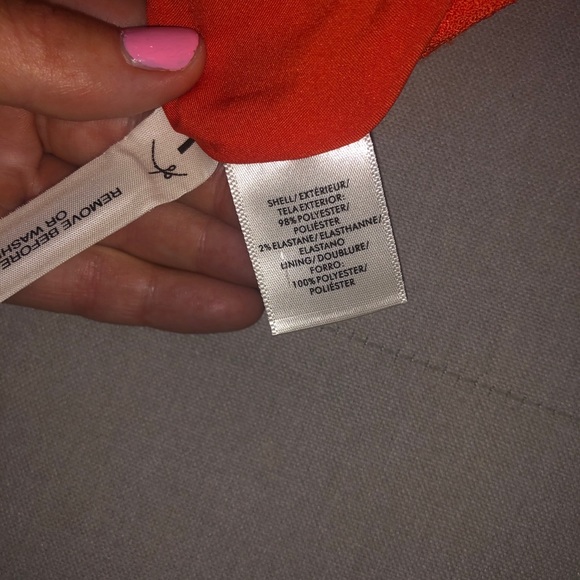 Orange, swing skirt with wrap. - Picture 5 of 7